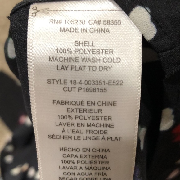 Equipment Blouse Size XS Black Heart Print Long Sleeve Button Down - Picture 7 of 10